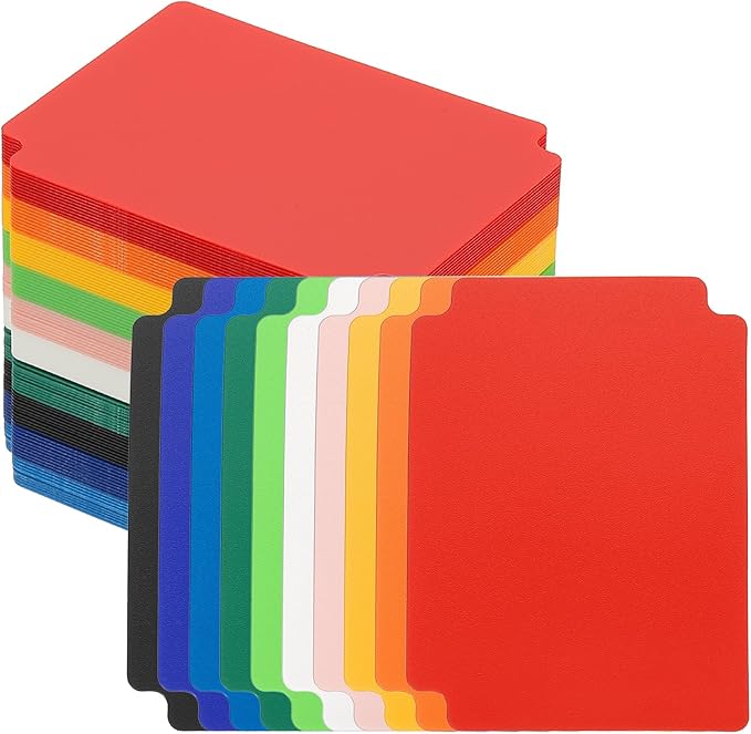 PATIKIL Trading Card Dividers, 100 Pcs Index Card Football Card Sorter Storage Boxes Organizer Tray Accessories for Sports Game Baseball Card, 10 Colors by PATIKIL