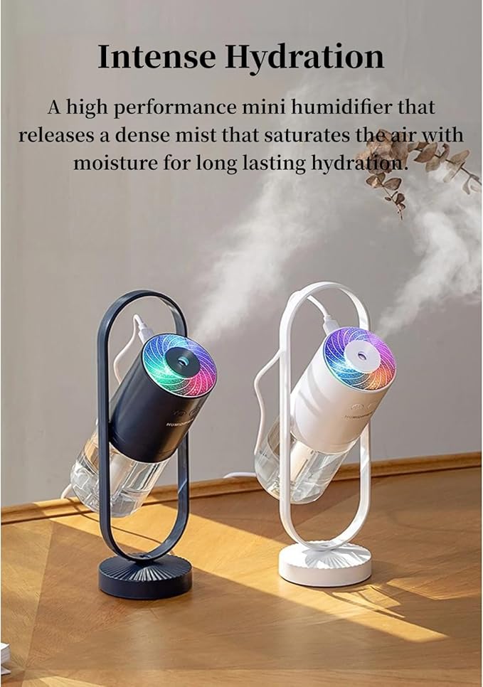 Portable Mini Humidifier, Compact 360° Rotating Cool Mist Air Humidifier Automatic Shutdown for Office for Home for Travel (#3) - Image 3