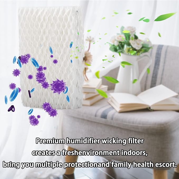 HIFROM 10Pack WF813 Humidifier Wick Filter Replacement Compatible with ReliOn RCM-832 RCM-832N ProCare PCWF813 PCWF-813 Equate EQWF813 EQ-2119-UL Cool Mist Humidifier Filter - Image 4