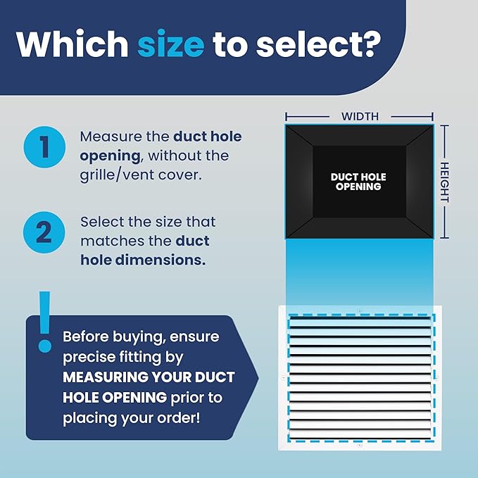 16x14 Inch (Duct Opening) Air Return Vent Cover Decorative – Premium Aluminum AC Vent Cover for Ceiling & Wall, Rustproof Grille, Ideal for Home HVAC Grille, Durable & Easy to Install by ACLAMINAIRE - Image 3