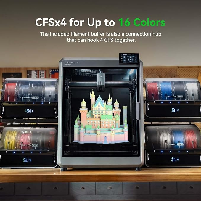 Official Creality K1 Series CFS Upgrade Accessory Kit and Creality CFS Filament System, Multi-Color Printing Upgrades Accessories with Filament System for K1 SE,K1C, K1 Max 3D Printers - Image 5