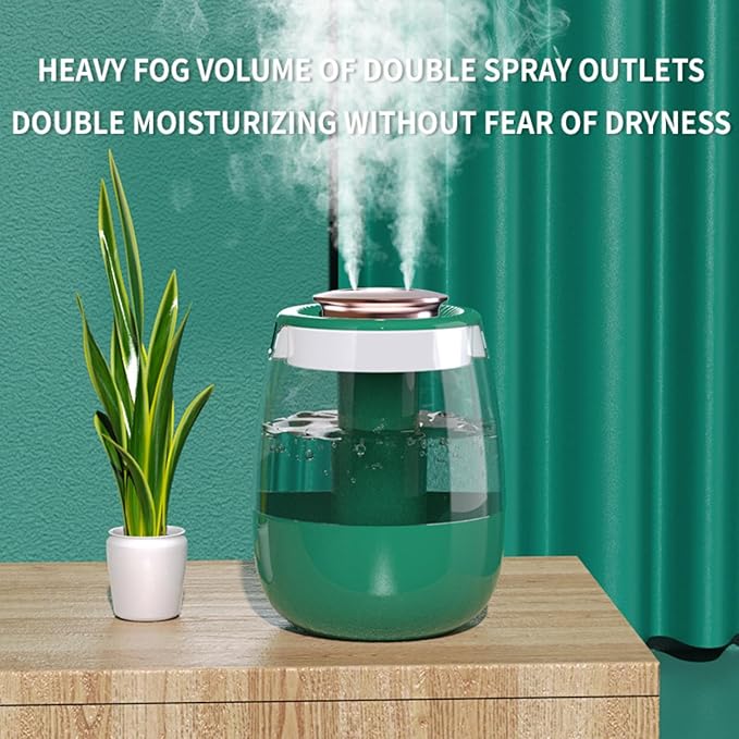 Humidifier for Bedroom,1.8L Cool Mist Humidifier with Night Light, Humidifiers for Home and Plants Baby Room with 20dB Quiet,Waterless Auto-Off - Image 6