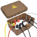 Hrensaw Large Outdoor Electrical Box(12.5x8.5x5inch),IP54 Waterproof Outdoor Outlet Covers,Weatherproof Extension Cord Covers Protect Outlet,Plug,Timer,Power Strip,Holiday Light,Brown by Hrensaw