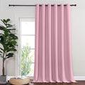 NICETOWN Room Divider Curtain 132 Inches Long, Wide Blackout Sliding Door Curtain for Bedroom, Room Darkening Privacy Window Curtain for Patio Door (1 Panel Set, Rouge Pink, 80 x 132 Inch) by NICETOWN