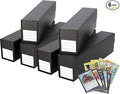 BCW QuickFold Card Boxes for Sleeved Cards - 6 Pack | Not for Toploaders | Magnetic Closure Card Storage Box | Holds 500 to 1200 Cards Each | Fits Trading Card Dividers | Easy to Assemble by BCW