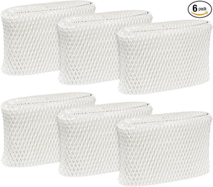 WF2 Humidifier Filter Replacement for Vicks & Kaz Starry Night Cool Mist Humidifier V3500N V3700 V3100 V3900, Fit for Honeywell HCM-300T HCM-350 WA-8D Filters for Sunbeam 1118 1119-6 Pack by Ximoon