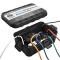 Flemoon Large Outdoor Electrical Box (12.5 x 8.5 x 5 inch), IP54 Waterproof Extension Cord Cover Weatherproof, Protect Outlet, Plug, Socket, Timer, Power Strip, Holiday Light Decoration, Black by FLEMOON