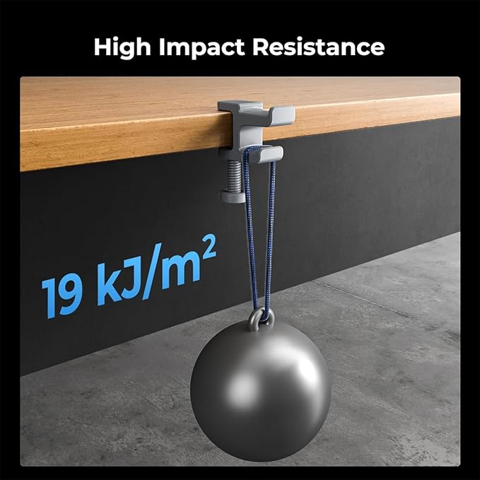 Official Creality Hyper ABS Filament 1.75mm, High Speed ABS 30-350mm/s 3D Printer Filament ABS, High Impact Resistance, Dimensional Accuracy +/-0.02mm, 1KG(2.2lbs) Spool Black, Fit Most 3D Printer - Image 3