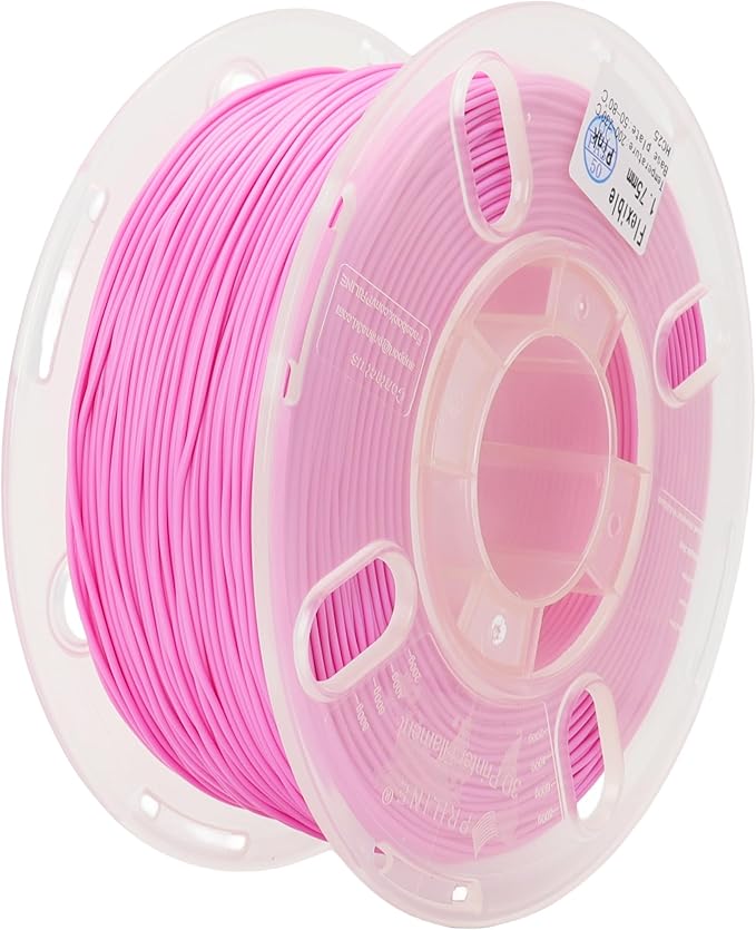 TPU Flexible 1KG 1.75mm 3D Printer Filament, Pink by PRILINE