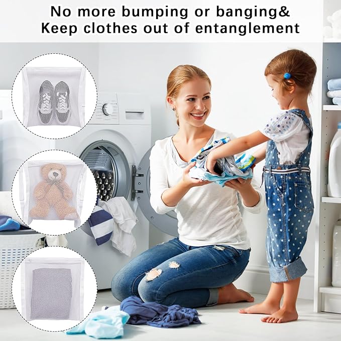 2 Pack Dryer Bag for Shoes, 16.3x16.3 Inch, Shoe Dryers for Sneakers, Shoe Drying Bag for Dryer with Zipper and Strap for Most Dryers Door - Image 7
