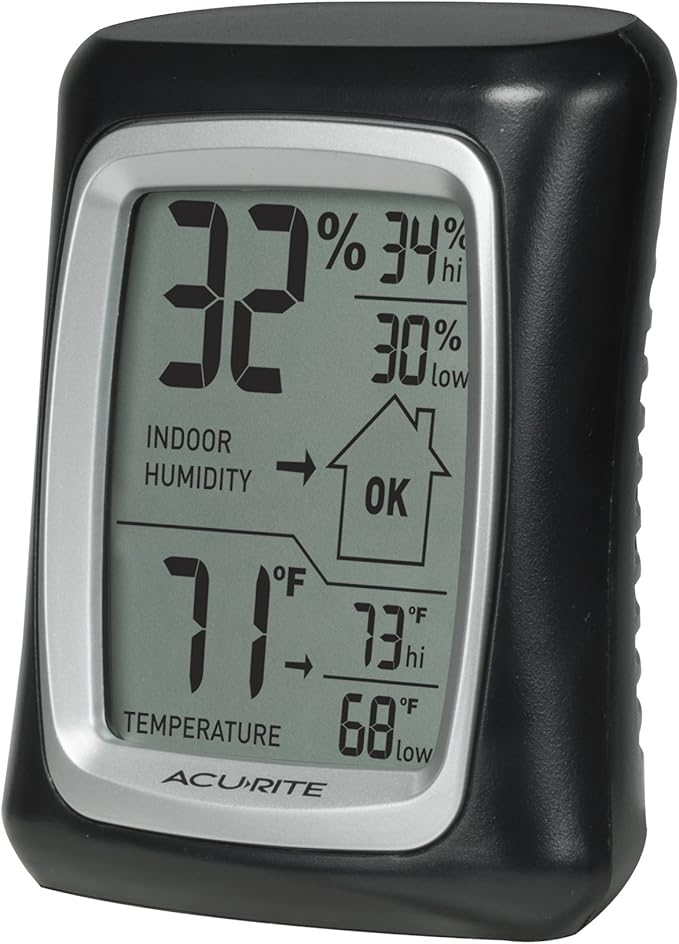 AcuRite Indoor Digital Thermometer & Hygrometer with Temperature and Humidity Gauge (00325) by AcuRite