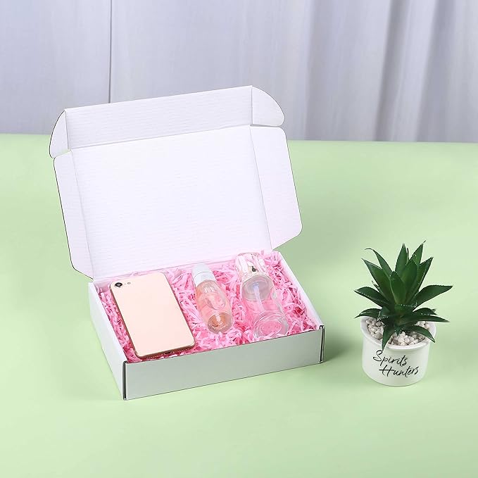 Small Shipping Boxes 9x6x2 Inch (25 Pack) - Sturdy White Corrugated Cardboard Boxes for Small Business, Ecommerce, Mailing & Packaging | Recyclable Gift & Storage Boxes - Image 3