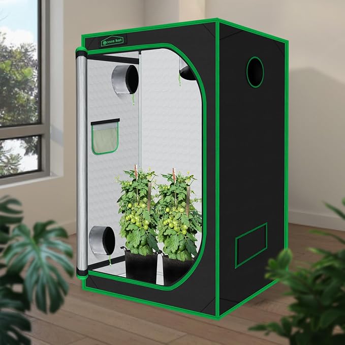 3x3 Grow Tent, 36"x36"x72" Growing Tent with Observation Window and Floor Tray for Hydroponics Indoor Plant Growing 3x3 Grow Room - Image 2