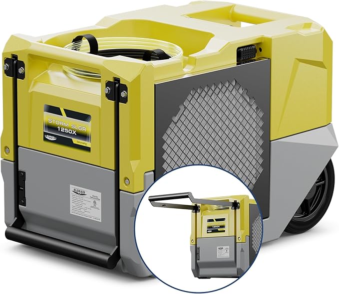 ALORAIR 264 PPD LGR Commercial Dehumidifier High Performance Industrial Dehumidifier with Pump, Compact, Portable Industrial dehumidifier for Water Damage Restoration, Yellow by ALORAIRSOLUTIONSINC0J0DC