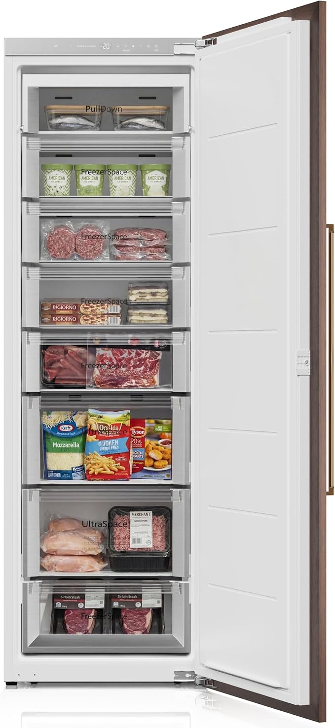 Ca'Lefort Panel Ready Refrigerator, Built-in All Freezer Panel-Ready Fridge, Perfect for Modern Kitchens, 8 Freezer Spaces, 9.75 cu.ft (Panel Not Included) by CaLefort