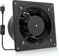 HG Power 6 Inch Exhaust Fan, 308CFM Wall Exhaust Fan for Kitchen, Metal Extractor Fan for Attic, Garage, Window Ventilation, HVAC System by HGPOWER