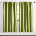 NICETOWN Blackout Curtain Panels Window Draperies - (Fresh Green Color) 62x72 inch, 2 Pieces, Insulating Room Darkening Blackout Drapes for Bedroom, Privacy Doorway Curtain for Door by NICETOWN
