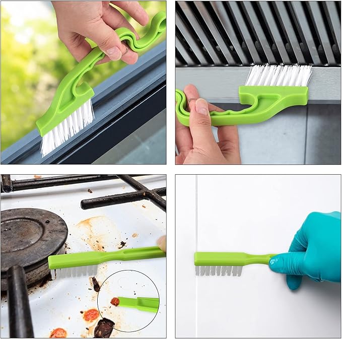 Openfly Hand-held Groove Gap Cleaning Tools, Tile Joint Scrub Brush Window Track Grout Cleaning Brushes to Deep Clean Kitchen Sink Bathroom Edge Corner - Image 5