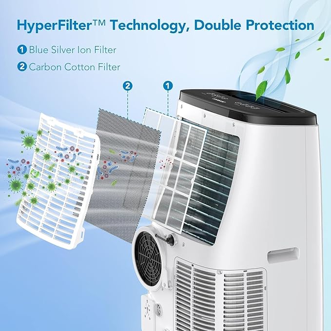 GarveeLife Portable Air Conditioner 15000 Btu with Cooling, Dehumidifier, Fan 3 in-1 Room Air Conditioner, 24 Hour Timer/Sleep Mode, Cools Up to 850 Sq. Ft. for Home Office Apartment - Image 5