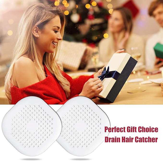 Hair Drain Catcher,Square Drain Cover for Shower Silicone Hair Stopper with Suction Cup,Easy to Install Suit for Bathroom,Bathtub,Kitchen 4 Pack (Pure White) - Image 7