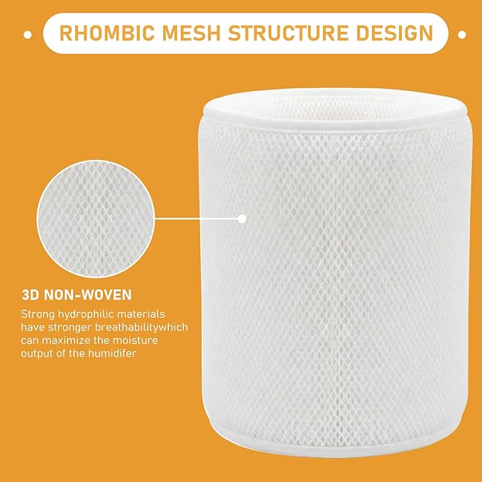 EH22 EH22T Humidifier Wicking Filters Replacement Compatible with YougetTech Humidifier EH22/EH22T Cool Mist Humidifiers, 2 Pack - Image 2