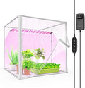 Barrina Indoor Greenhouse with Grow Light, with 40W Seed Starting LED Indoor Plant Light, Portable Mini Greenhouse with Timer for Seed Starter Tray, Seedling, Sprouting, Microgreens, 23x23x23IN by Barrina