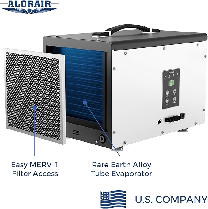 ALORAIR Crawl Space Dehumidifier, 120 PPD Crawlspace Dehumidifiers with Drain Hose and Pump for Basement, Portable Compact Auto Defrost Under House Industry Commercial Dehumidifier - Image 6