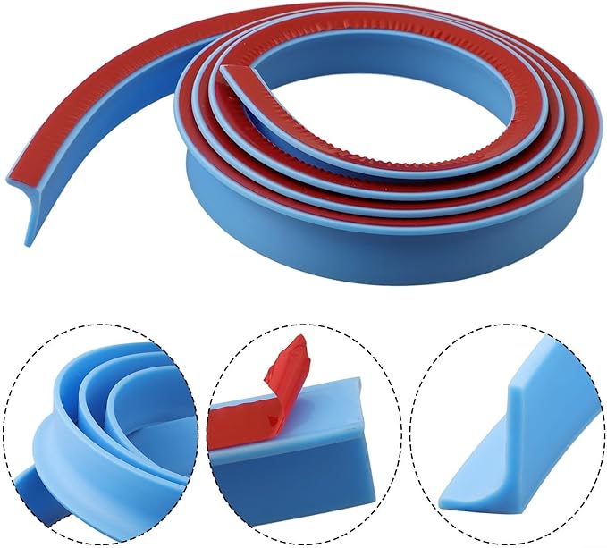 Shower Water Retention Strip - Silicone Multi-Color Water Containment - Fits Various Shower Areas for Bathroom Use(Blue 200cm) - Image 7