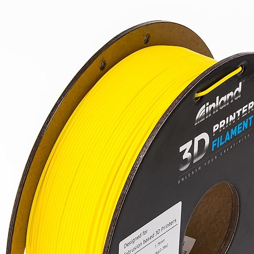 INLAND Micro Center PLA+ 3D Printing Filament 1.75mm - PLA Pro Dimensional Accuracy +/- 0.03 mm - 1kg Cardboard Spool (2.2 lbs) (1 Pack Yellow, 1.75mm) - Image 5