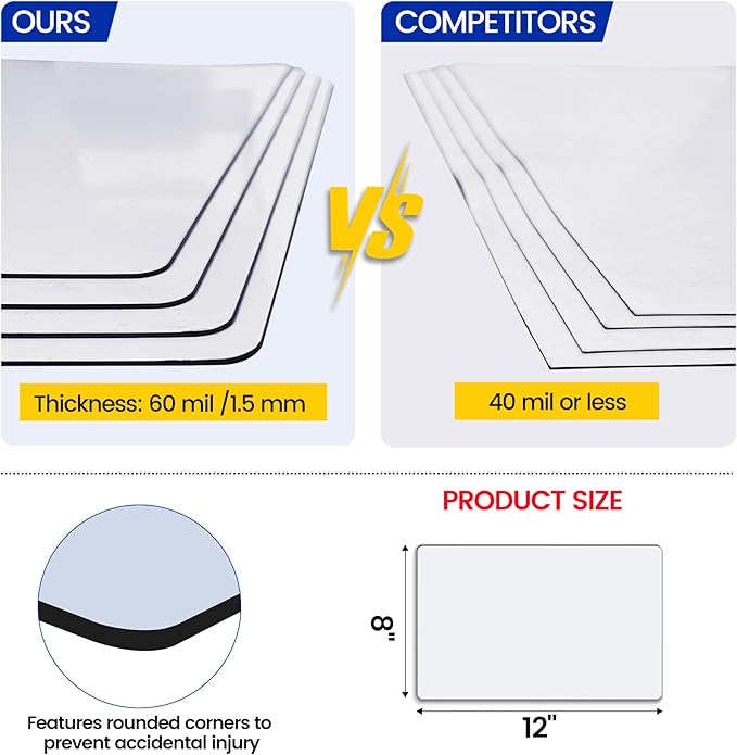 Magnetic Vent Covers, Extra Strong Magnets, 8" x 12" (4 Pack) Ultra Thick 60mil, Complete Seal, Air Vent Covers for Home Floor, Ceiling, Wall Registers, HVAC, AC, RV, and Heater Vents - Image 4