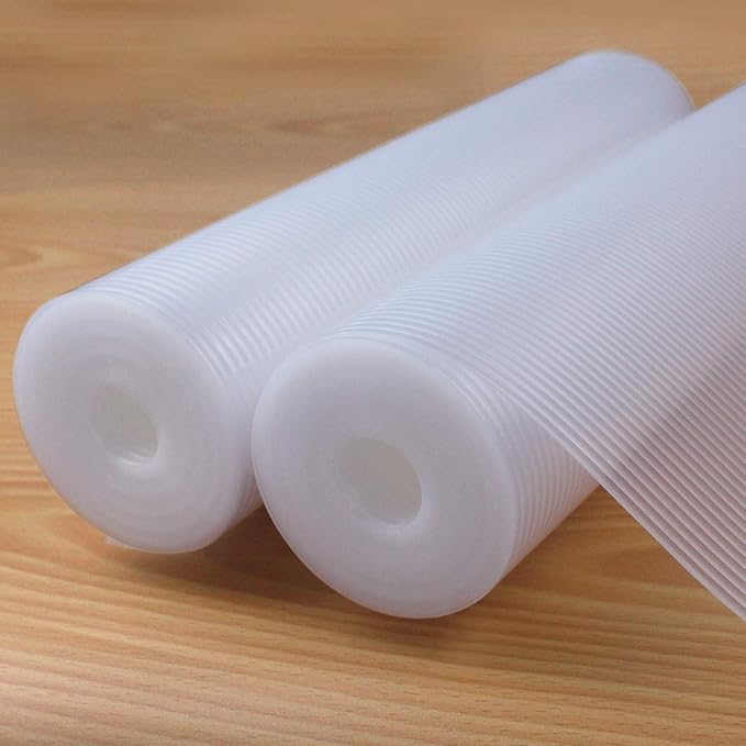 Shelf Liner, Non-Slip Cabinet Liner, Washable Oil-Proof for Kitchen Cabinet, Shelves, Refrigerator, Storage, Desks, 16 Inches x 20 FT, Non Adhesive Drawers Liner… (16 Inches x 20 FT x 2 Rolls) by Glomen