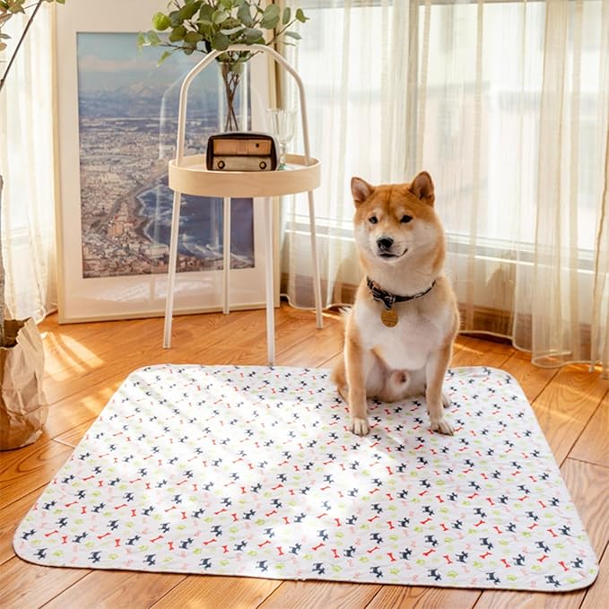 Reusable Washable Absorbent Pee Pads - Multi-Layer Moisture Barrier, 1 Pack Fast Absorbent Pet Training Mat for Housebreaking, Animal Care, Protective Sheet for Furniture and Floors - Image 4