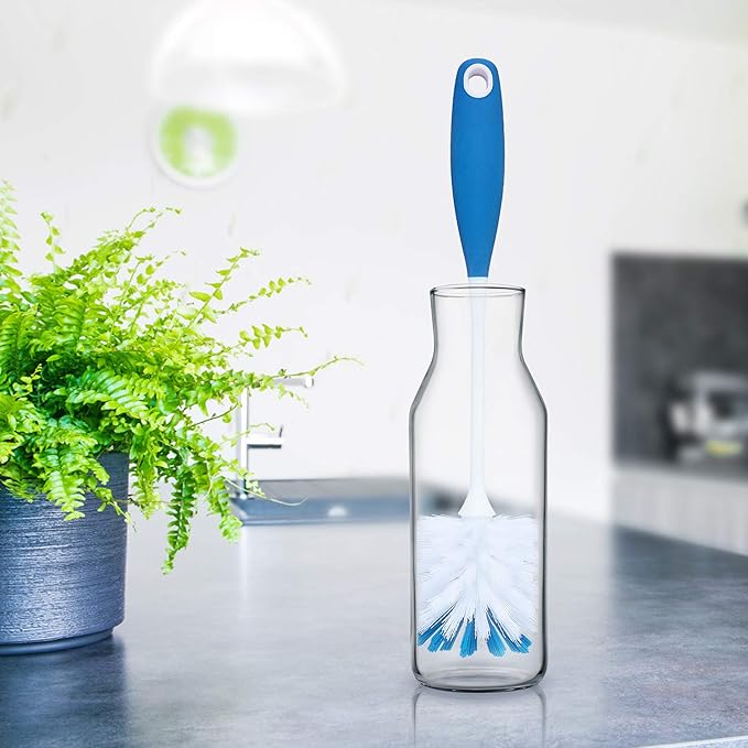 PHYEX 2 Pack Long Handle Bottle Scrubbing Brushes, Water Bottle Cleaner for Washing Glasswares, Wine Decanter, Hydro Flask Tumbler, Sinks, Food Jars - Image 7