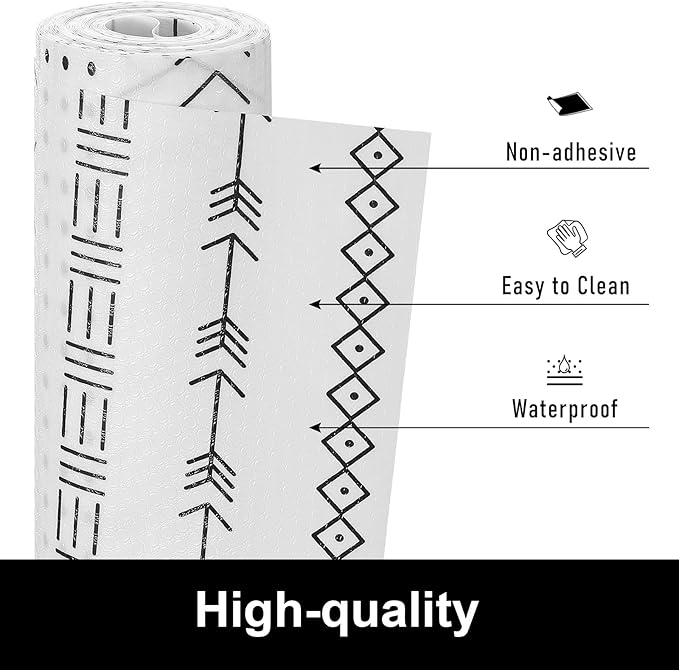 Cooyes Shelf Liner Drawer Liners, Shelf Liners for Kitchen Cabinets, Non-Adhesive Cabinet Liner, EVA Waterproof Non-Slip Refrigerator Liners for Kitchen Drawers - Image 2