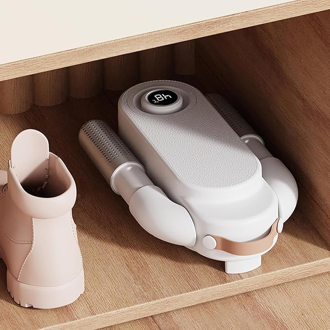 Deodorizing Shoe Dryer, Rapid Boot & Sneaker Dryer with Intelligent Timing, Auto-Off Timer, Foldable Design, Smart Panel, Low Noise, 360° Airflow for Work Boots, Shoes, and Slippers (Style 2) - Image 4