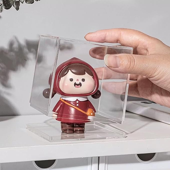 Acrylic Box Clear Box with Lid for Display, Plastic Square Cube 2 Pack Storage Contanier Party Decorative Boxes - Image 8