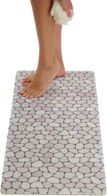 Non Slip Bathtub Mat Shower Mat for Tub - Loofah Bath Mats for Bathroom - 40x16 Bathtub Floor Mat - Textured Anti Slip Bath Mat Without Suction Cups - Secure Mat for Wet Areas (40x16 Pebble) by ENKOSI