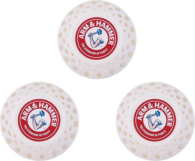 Arm & Hammer Odor Busterz Deodorizing Balls - Air Freshener and Odor Eliminator - Long Lasting Freshness for Home, Bathroom, Closet, Gym Bags, Sports Gear and More - 3-Count, White Linen Scent - Image 2