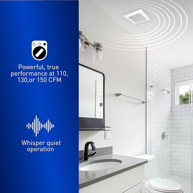 Panasonic FV-1115VQ1 WhisperCeiling DC Ventilation Fan, 110-130-150 CFM,With SmartFlow and Pick-A-Flow Airflow Technology and Flex-Z Fast Installation Bracket,Quiet Energy Star Certified Energy-Saving - Image 5