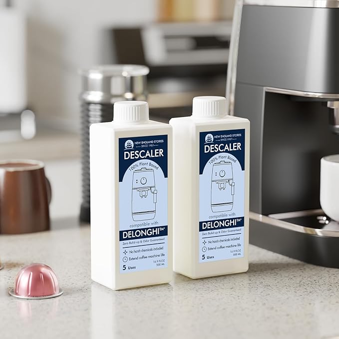 10 Uses DeLonghi Compatible Descaling Solution, Specially Designed to Clean Delonghi Coffee Machines and Maker - 33.8oz Espresso Coffee Maker Cleaner, Coffee Pot Cleaning Limescale Remover - Image 8