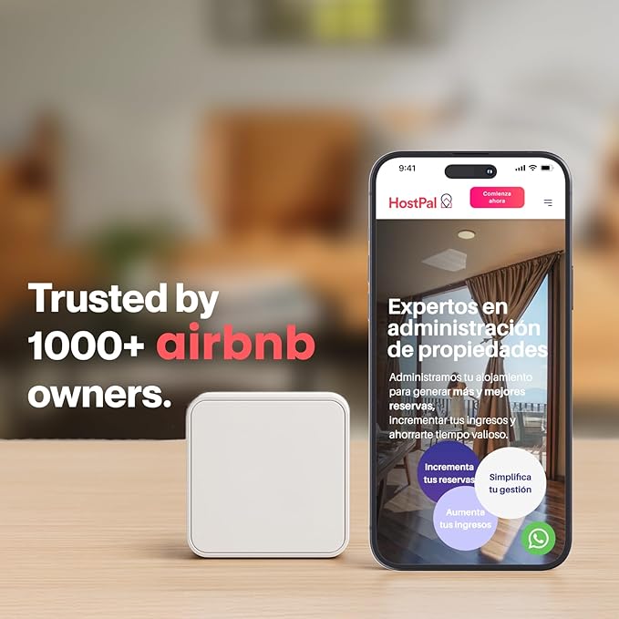 Smart Sensor for Air Quality Monitor, AC Control CO, WiFi Quality, Energy Savings Monitoring | Ideal for Airbnb, Homes & Offices | Tracks Temp, Humidity, Smoke, Noise & More - Image 5