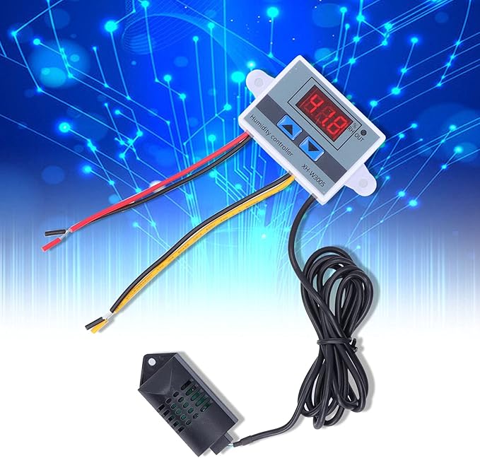 Humidity Controller for Humidifier, DC 12/24V Digital Humidistat 1-99.9% Humidity Setting, Maximum Support 12/24V 1500W Humidifier - Image 2