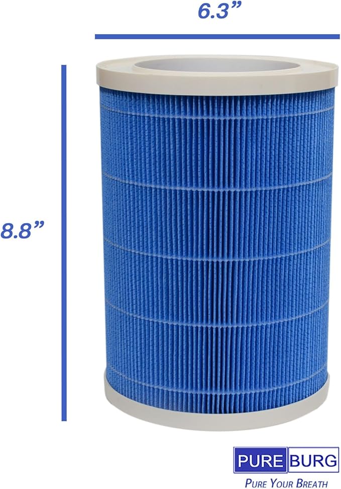 PUREBURG Replacement Filter Compatible with WaterFirst MistFree Y Evaporative Humidifier,2-Pack (6.3" D * 8.8" H) High-Efficiency Filter Air Clean - Image 2