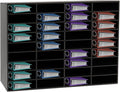 Literature Organizers 24/36Slots Mail Sorter Compartment Files Rack File Cabinet Mail Organizer Office Mailbox Storage Files Manuals Books for Office Company (BGQHQNS6WDFKH - 36 Slots - Black) by AOOCHU