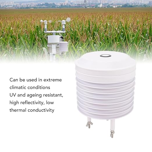 Pssopp Weather Sensor Louver Box, Wall Mounted Outdoor Sensor Protection Temperature and Humidity Transmitter for Environmental Monitoring (YGC-BYX-M-KV-A1) - Image 3