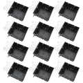 MAKERELE Grey 34 cu.in. Adjustable Electrical Outlet Box, Double Gang High Grade of PVC Switch/Outlet Wall Electrical Box, ETL Listed(12 Pack) by MAKERELE