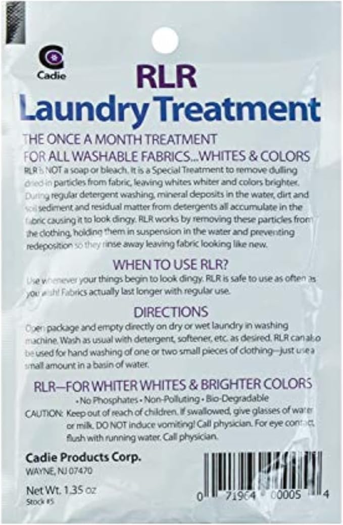 RLR Natural Laundry Detergent Powder – Whitens, Brightens, Refreshes Baby Cloth Diaper Detergent, Musty Towels, Workout Clothes - Non-toxic, Fragrance-Free For Sensitive Skin (Pack of 1) - Image 2