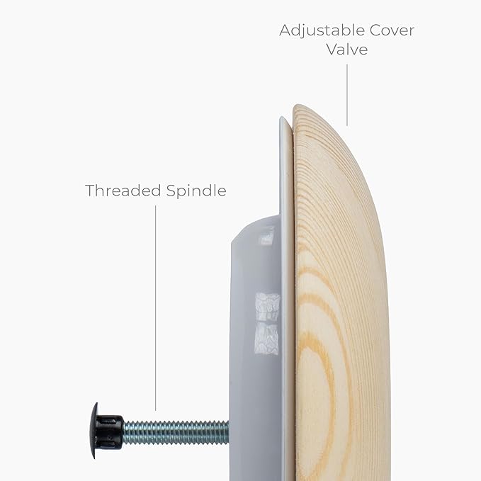 Ø4 Inch Round Sauna Vent Air Diffuser - Adjustable Pine Wood Air Supply Cover - Universal Diffuser - Wooden Air Intake Sauna Accessories, Vent Covers for Home Sauna, Indoor Sauna, Steam Sauna - Image 5