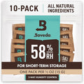 Boveda 58% Two-Way Humidity Control Packs For Storing ½ oz of Product – Size 4 – 10 Pack – Moisture Absorbers for Small Storage Containers – Humidifier Packs – Hydration Packets in Resealable Bag by Boveda