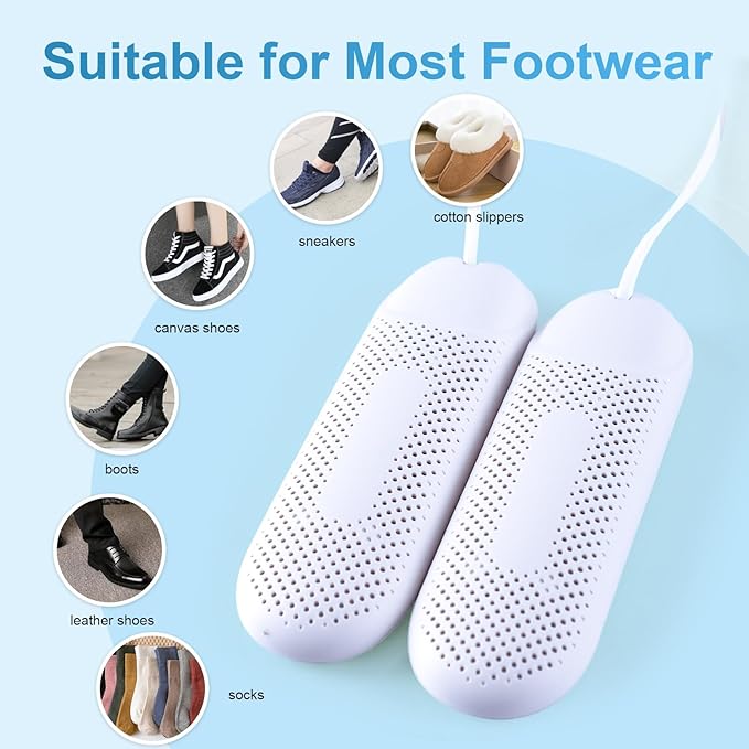 Shoe Dryers,Boot Dryer for Work Boots, Electric Portable Shoe Dryer Warmer with Timer for Sneaker Socks Gloves Drying,US Plug (Style B) - Image 8